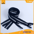 5 # Nylon Plata Dientes de Oro Nylon Zipper ZN20010